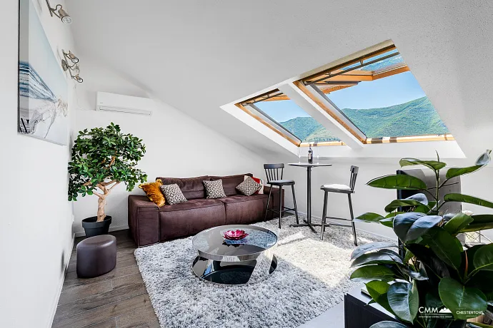 Eşsiz Deniz Manzaralı Lüks Penthouse – Dobrota, Karadağ