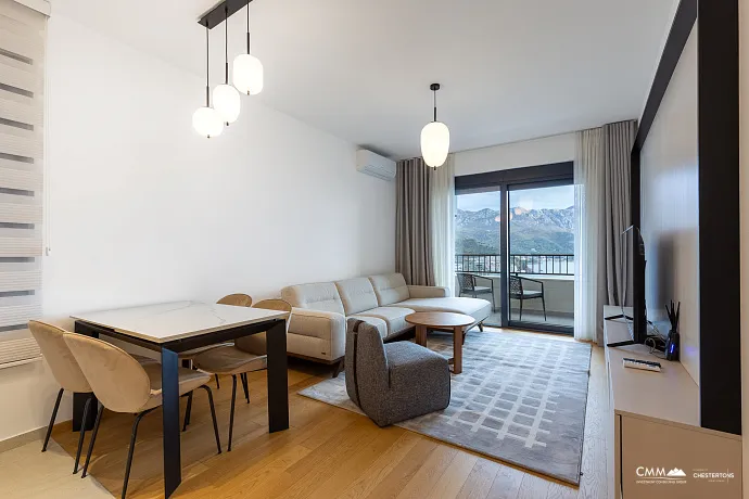 Bečići’de Lüks İki Odalı Daire – Sveti Stefan Manzaralı