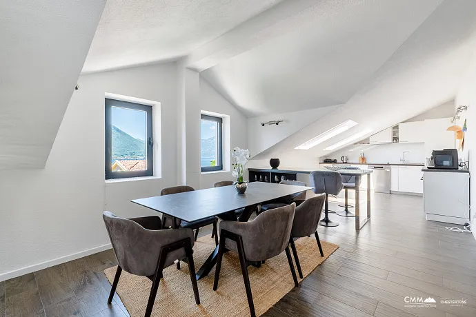 Eşsiz Deniz Manzaralı Lüks Penthouse – Dobrota, Karadağ
