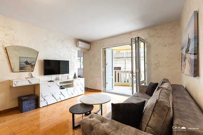 Pržno’da 46 m² modern daire, deniz yakınında