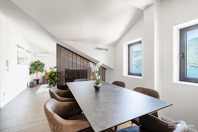 Eşsiz Deniz Manzaralı Lüks Penthouse – Dobrota, Karadağ