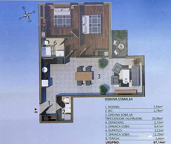 Bar’ın Merkezinde Modern Konut Kompleksi