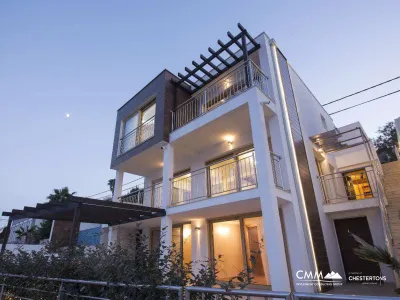 Modern villa on a step from the sea