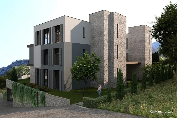  Kotor’da inşa halindeki komplekste daireler