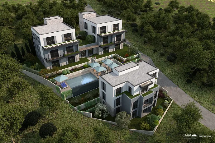  Kotor’da inşa halindeki komplekste daireler