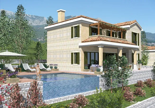 rebesin, Herceg Novi'de villa inşaatı için kentsel arsa