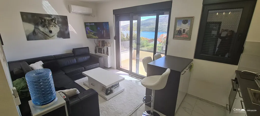 Djenovici'de deniz manzaralı güzel daire