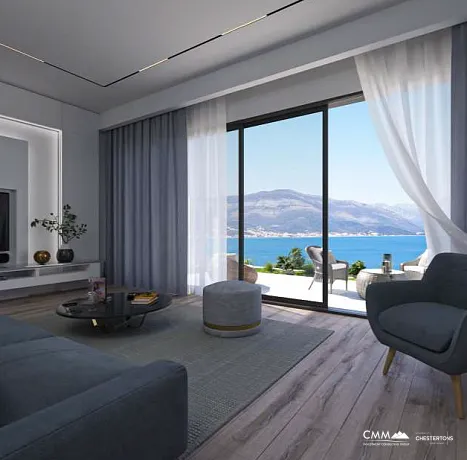 Modern Daireler, Nefes Kesici Deniz Manzarasıyla - Tivat, Krasici