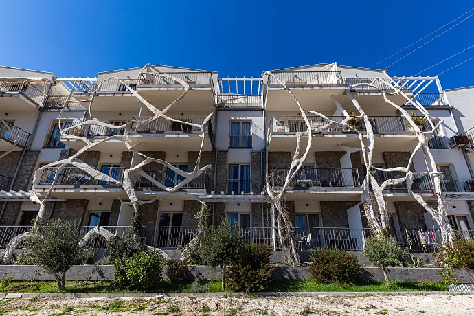 47 m² Daire, Sveti Stefan'a Harika Manzara