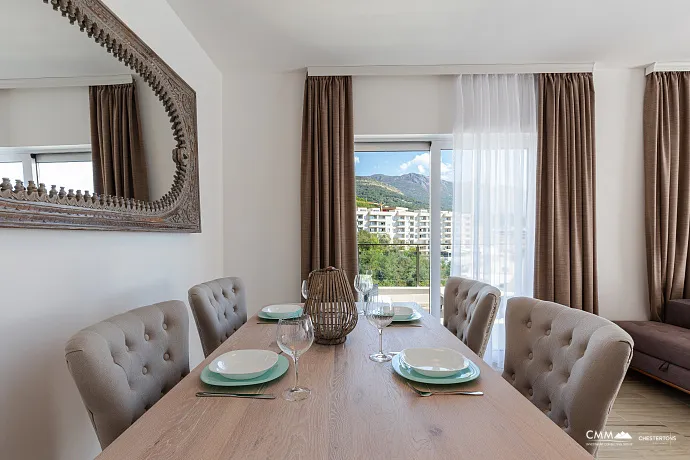 Panoramik Deniz Manzaralı Lüks 2+1 Daire 66 m² – Bečići