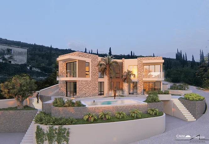 Herceg Novi yakınında yeni bir villa kompleksi