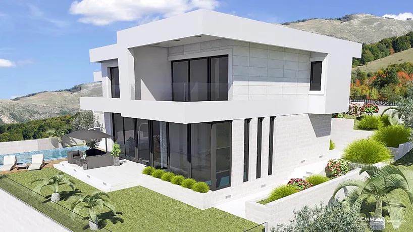 Blizikuce'de panoramik deniz manzaralı satılık villa 