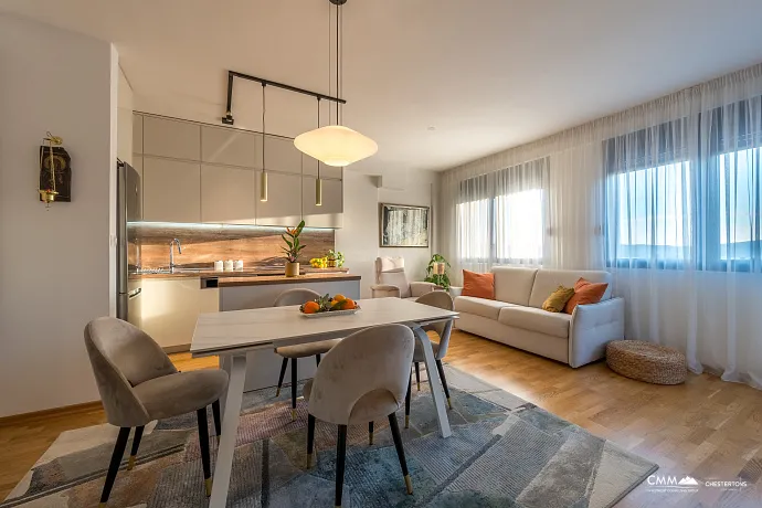 6907 İki odalı mobilyalı daire 63 m², Podkuk, Tivat