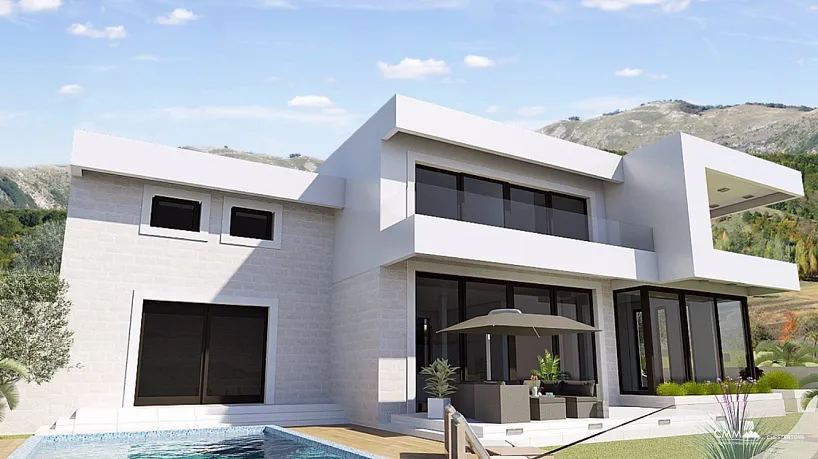 Blizikuce'de panoramik deniz manzaralı satılık villa 