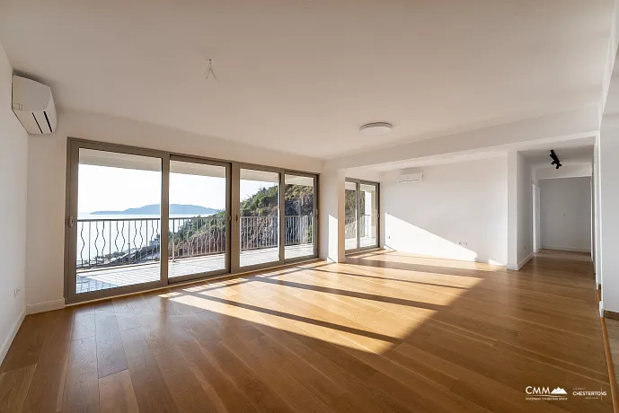 Pržno, Budva Rivierası — Deniz Manzaralı 160 m² Daire