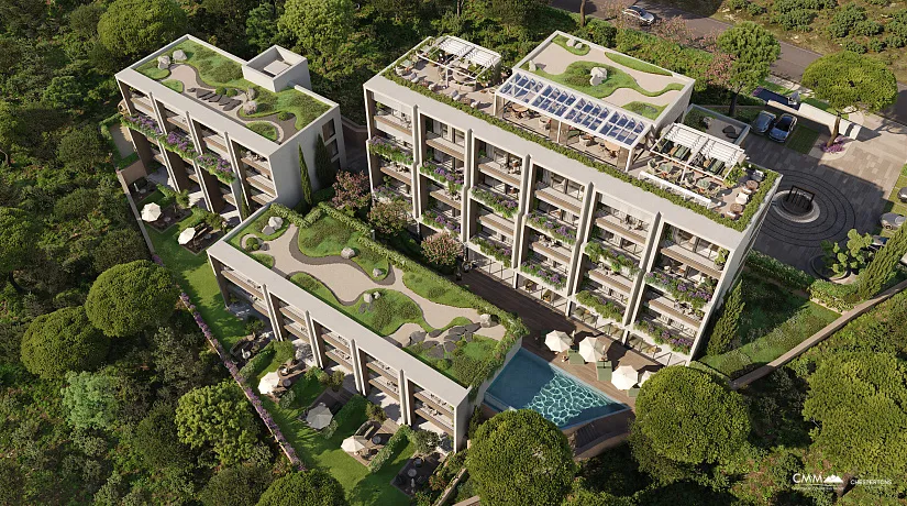 Herceg Novi'de Kotor Körfezi Manzaralı Modern Konut Projesi