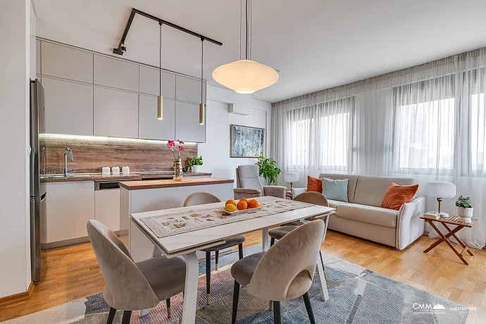 6907 İki odalı mobilyalı daire 63 m², Podkuk, Tivat