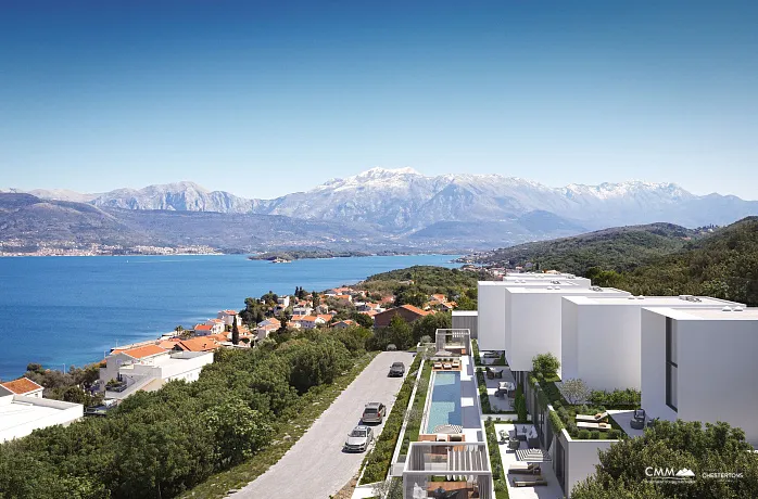 Modern Daireler, Nefes Kesici Deniz Manzarasıyla - Tivat, Krasici