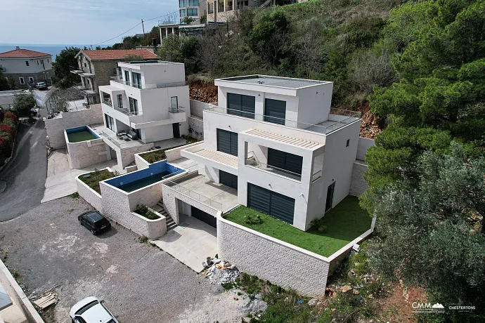 Panoramik Deniz Manzaralı ve Yeni İnşa Edilmiş Lüks Villa – Budva