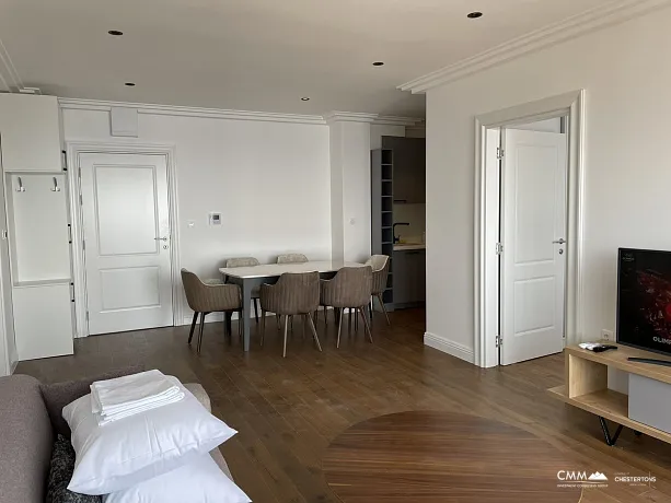 Przno'da iki yatak odalı ve panoramik deniz manzaralı daire