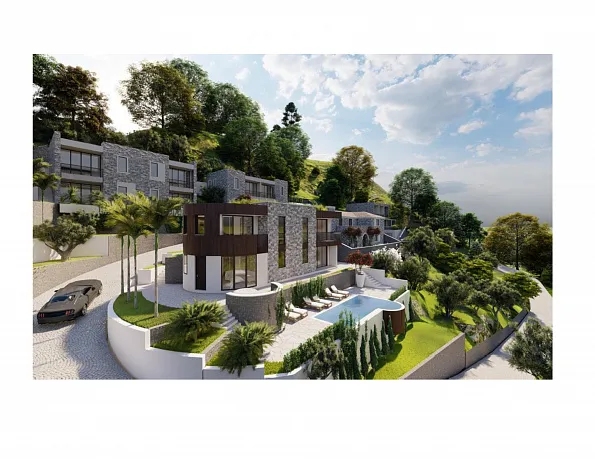 Herceg Novi yakınında yeni bir villa kompleksi