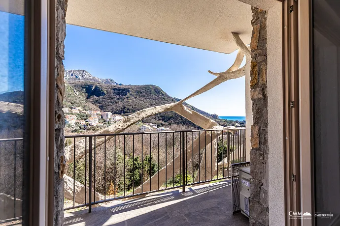 47 m² Daire, Sveti Stefan'a Harika Manzara