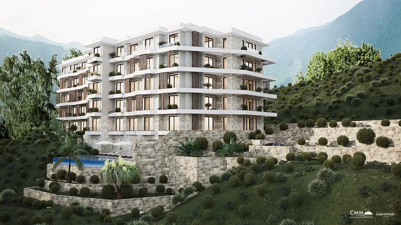 Spa ve wellness olanaklarına sahip modern bir komplekste lüks daireler.