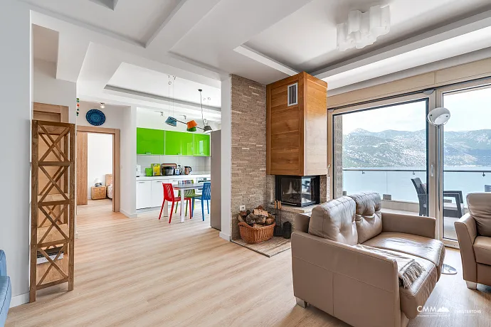 Kostanjica’da Panoramik Deniz Manzaralı 107 m² 3 Odalı Daire