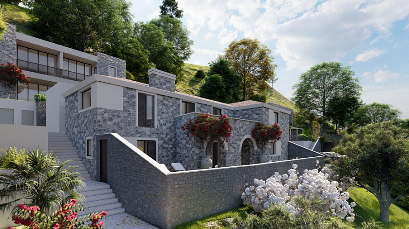 Herceg Novi yakınında yeni bir villa kompleksi